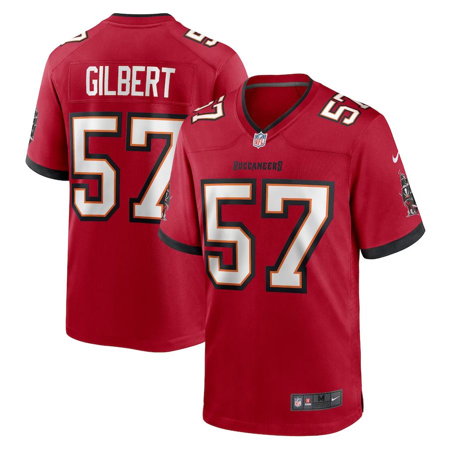 Men Tampa Bay Buccaneers #57 Ulysees Gilbert III Nike Red Home Game Player NFL Jersey->tampa bay buccaneers->NFL Jersey